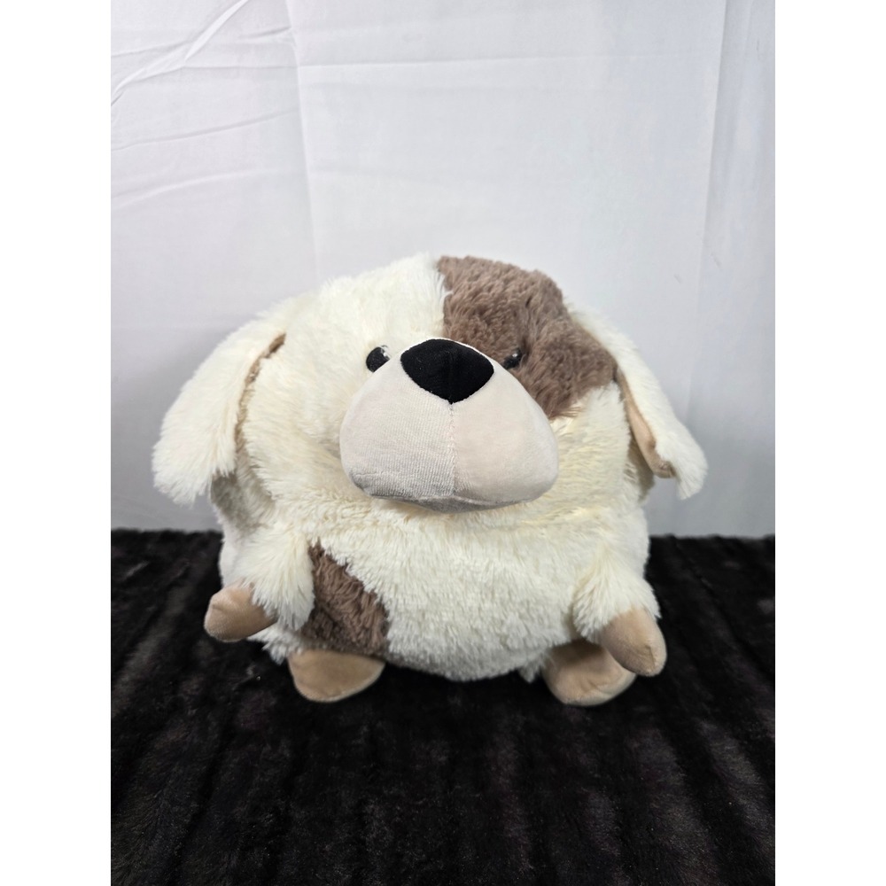 Warmies Microwavable Plush Hand Warmer Puppy Dog Cream Brown Spotted
